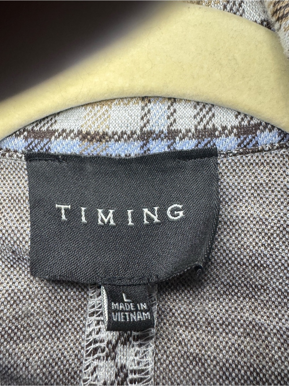 Timing Plaid Notch Lapel Blazer Size L - Picture 7 of 8